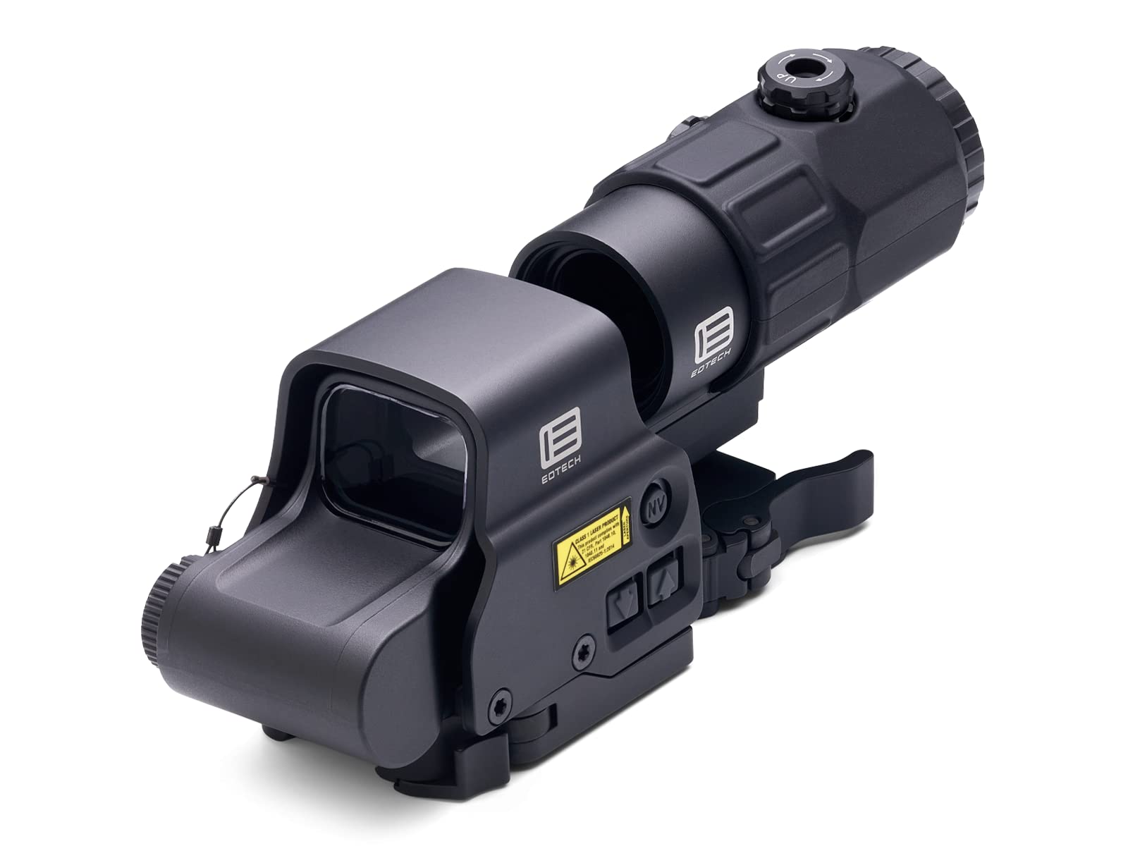 Photo 1 of **** MISSING SCREWS **** HHS V Holographic Hybrid Sight - EXPS3-4 with G45 Magnifier, 5 Power Magnifier with Quick Disconnect, Switch to Side (STS) Mount in Black