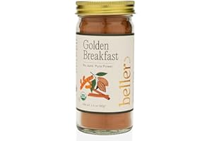 RACHEL BELLER'S POWER PANTRY Beller Nutrition Golden Breakfast Organic Ceylon Cinnamon Powder Blend | 1.3 oz | No Salt Cinnamon Seasoning Ground from Organic Ceylon Cinnamon Sticks Blended with Ginger Root & Orange Peel