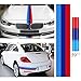 hsn_zem 5FT M-Colored Stripe Sticker car Vinyl Decal For BMW M3 M4 M5 M6 3 5 6 7 Series