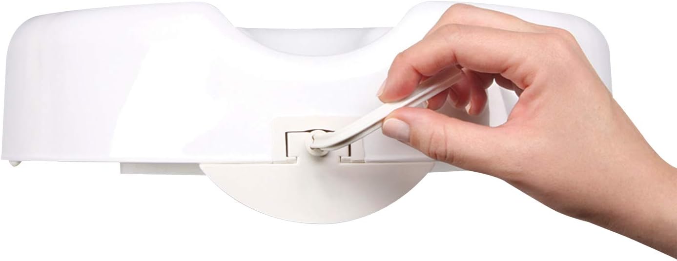 Carex Raised Toilet Seat with Extra Wide Opening - Toilet Seat Riser with Safe Lock - Adds 4 1/2" to Height of Toilet: Health & Personal Care