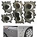 Wendin 20 pcs per Set Car Decals Fake Bullet Holes Funny Car Helmet Stickers Decals Emblem Symbol for Toyota BMW VW Volkswagen Ford Buick Porsche