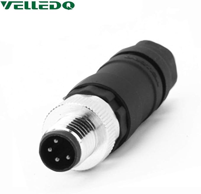 VELLEDQ Industrial Fieldwireable M8 Sensor Connector 4Pin
