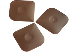 VILLCASE 3pcs Plastic Pan Scrapers Kitchen Cleaning Tools for Cast Iron and Grill Pans Sturdy Cookware