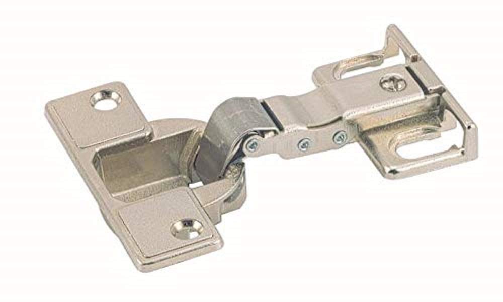 Hettich 9219577 Concealed Refrigerator Assemblies, Door thicknesses from 35 mm, Automatic Hinge, 2 Pieces, Nickel-Plated