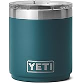 YETI Rambler 10 oz Stackable Lowball 2.0, Vacuum Insulated, Stainless Steel with MagSlider Lid, Agave Teal