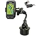 Bendy Drinks Cup Holder Mount for Golf Buddy Tour Voice World Platinum Garmin Approach G6 G7 G8 Izzo Swami 5000 6000 SkyCaddie Touch RangeFinder GPS & iPhone Smartphones