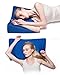 IKSTAR Therapeutic Design Contour Memory Foam Bed Pillow for Side Sleepers and Neck Pain,Orthopedic Hypoallergenic Sleep Pillow White King Size 25x14.5x4.3(Lower) x4.7(Higher) inches