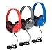 Egghead Heavy-Duty Kids’ Headphones w/Tangle-Free Fabric Cord (Pack of 10) Bluethumb 1