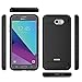 Samsung Galaxy J7 V / J7 2017 / J7 Prime / J7 Perx / J7 Sky Pro / Galaxy Halo Case, LG Rebel 2 LTE Case, Mascheri [Shock Absorption] Dual Layer Protective Hybrid Defender Case - Black
