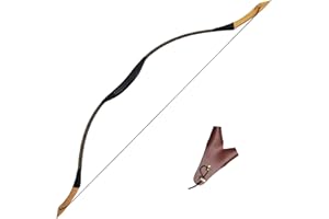 Topbows 54'' Traditional Recurve Bow Horsebow Archery Hunting Handmade Longbow 20-50 lbs