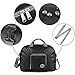 WANDF Small Cabin Bag 40x20x25 for Ryanair Airlines Underseat Travel Bag Water-Resistant Hand Luggage Bag Holdall Bag Weekend Overnight Bag for Women Men, 20l Black-301, 20L