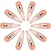 Hotop 50 Pack Snap Hair Clips Hair Barrettes for Kids, Girls and Women, 50 mm (Rose Gold)