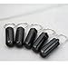 GCIYAEN New 5 Pcs Black Waterproof Aluminum Pill Box Case Drug Holder Keychain Container