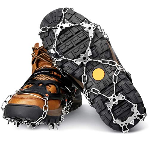 MATCC Snow Ice Cleats Traction Cleats Spikes Crampons with 19 AntiSlip