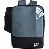 CabinFly Bellanca Air Canada And WestJet Personal Item Size Backpack Under Seat Carry-on Bag Flair Airlines Hand Luggage (Blue, 16x12x6In)