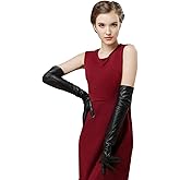 Bellady Long Faux Leather Gloves for Women,Elbow Length Touchscreen Dress Gloves,Cosplay Costume Opera Gloves