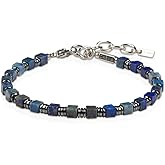 Casvia Handmade Mens Bracelets Exclusively Crafted with Natural Lapis Lazuli and Hematite the Premium Bracelets for Men as Exceptional Mens Jewelry for Unrivaled Energy and Style Appeal