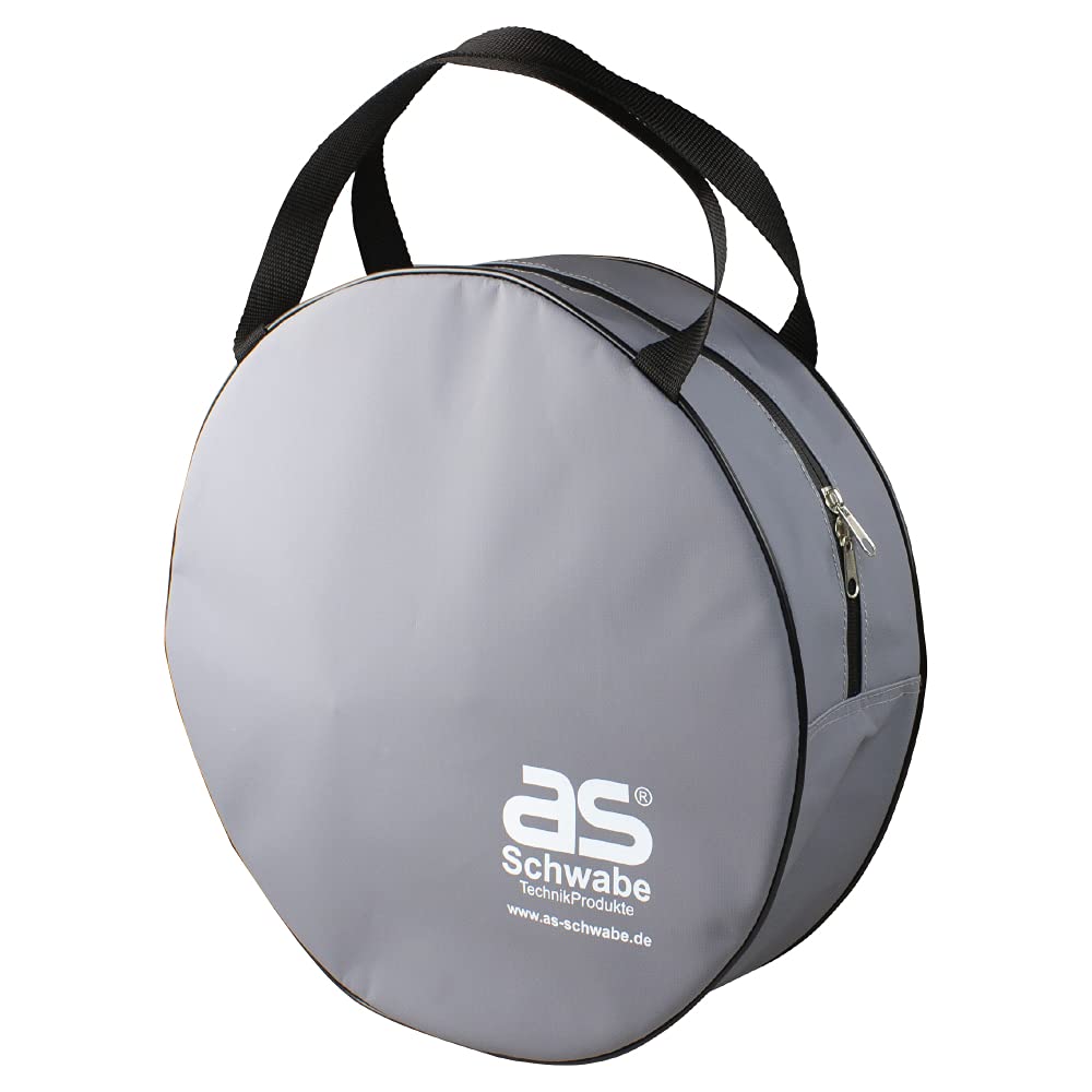 as - Schwabe Bag for extension cables, suitable for all weather conditions, protects against dirt and rain, dust and splash-proof material, easy to clean, diameter 360 mm x 110 mm, for cables up to 25