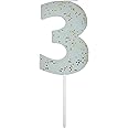 Meri Meri Blue Number 3 Candle (Pack of 1)