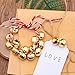 Zhanmai 200 Piece Jingle Bells, 1/2 Inch Craft Bells Bulk, Christmas Bells for Crafts DIY Bells for Wreath, Holiday Home and Christmas Decoration (Gold)