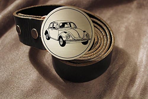 Volkswagen Beetle Bug VW Etched Metal Belt Buckle