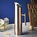 VonShef Stainless Steel with Copper Finish Water Pitcher with Ice Guard, 60 Oz