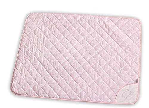 TELLM Colorful cotton infant isolation pad waterproof King size air mattress with washable menstrual pads of cotton supplies of newborn babies Printing Pink Size 70cm90cm