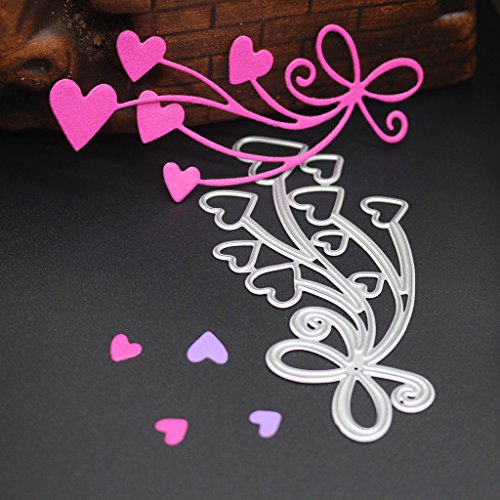 Metal Cutting Dies Heart Paper Cutting Dies Stencil Frame Metal Template DIY Card
