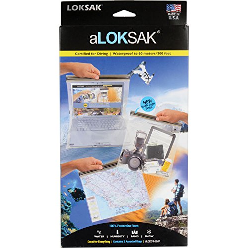 aLokSak Waterproof Touchscreen Laptop/ Large item Bag 3-pack - No BPA