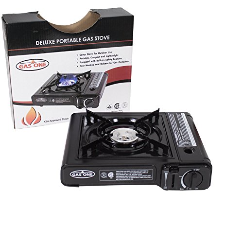 GAS ONE GS3000 Portable Gas Stove with Carrying Case, 9,000 BTU, CSA
