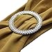 WELMATCH Gold Spandex Chair Bands Sashes - 100 pcs Wedding Banquet Party Event Decoration Chair Bows Ties (Gold, 100 pcs)