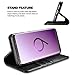 Xoomz Vegan Leather Folio Flip Cover with Kickstand and Credit Card Slots