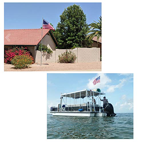 American Flag-3x5 Foot US Flag,Bright Color and UV Fade Resistant,Premium Double-Stitched Edges,Brass Grommet for Outdoor,Garden,Indoor(2pcs)