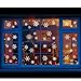 Glitter Snowflake Window Clings 114 pcs Reusable Sparkly Static Window Clings for Christmas Holiday Winter Decorations Multi-Size (Silver, 114 pcs)