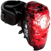 NiteRider Solas 250 Lumens USB Rechargeable Bike Tail Light Powerful Daylight Visible Bicycle LED Rear Light Easy to Install Road Mountain City Commuting Adventure Cycling Safety Flash