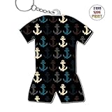 Creative Unique Anchor Pattern Key Ring Key Chain