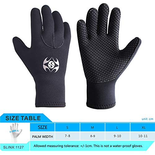 Zqasales Neoprene Men Women Warm Scuba Diving Gloves Windsurfing Surfing Spearfishing Snorkeling Boating Fishermen Gloves Cold-Proof