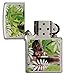 Zippo Buddha Pocket Lighter, Brushed Chrome