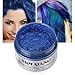 SUNSENT Hair Coloring Dye Wax, Profession Hair Styling Products Temporary Hair Cream,Natural Blue Hairstyle Pomade
