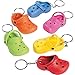 Fun Express Rubber Flipflop Shoe Key Chains - Apparel Accessories - 12 Pieces