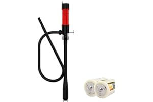 S&L-Winyer Battery-Operated Liquid Transfer Pump Fuel Transfer Pump For Gasoline 2.2 Gpm Gallons Per Min/Inlet: 16 in Outlet: 35.6 in
