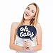Big Dot of Happiness Hello Little One - Blue and Silver Boy Baby Shower Photo Booth Props Kit 20 Count