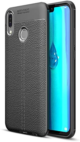 Case for Huawei Y9 2019 Smartphone, Shockproof Bumper Protective Cover TPU Soft Silicone and PU Leather Back Shell Lightweight Thin for Huawei Y9 (2019) 6.5-inch - Black