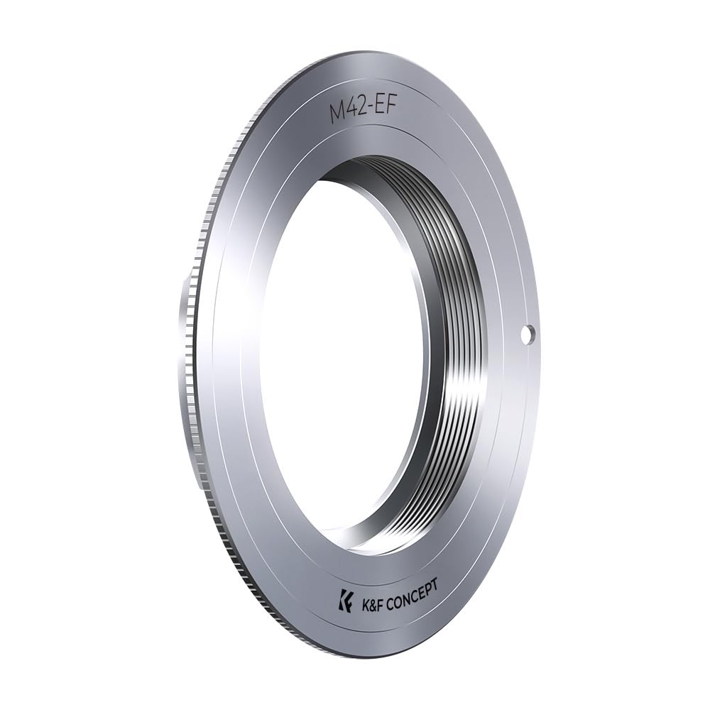 K&F CONCEPT EF to M42 Lens Mount Adapter Compatible with M42 Mount Lens to Canon EF EF-S Camera Body