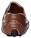 CAIHEE Men 's Casual Leather Stitching Fashion Walking Driving Shoes Slip-On Loafers (7.5 D(M) US, Darkbrown)
