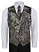 Mossy Oak Camouflage Vest For Men w/ Long Tie & Bow Tie
