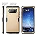 YOUMAKER Galaxy Note 8 Case, Full Body Heavy Duty Protection Shockproof Slim Fit Case Cover for Samsung Galaxy Note 8 (2017 Release) Without Built-in Screen Protector (Gold/Black)