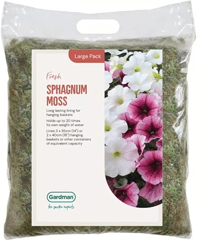 Gardman Fresh Sphagnum Moss Large Pack Green 3x35 cm 2x40 cm