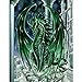 MXJSUA DIY 5D Diamond Painting Full Round Drill Kit Rhinestone Picture Art Craft Home Wall Decor 12x16In Green Dragon