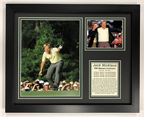 Legends Never Die Jack Nicklaus 1986年マスターズチャンピオン 額入り 12インチx15インチ ダブルマット写真